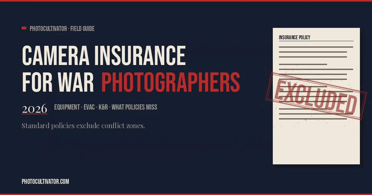 Camera Insurance for War Photographers and Photojournalists (2026)